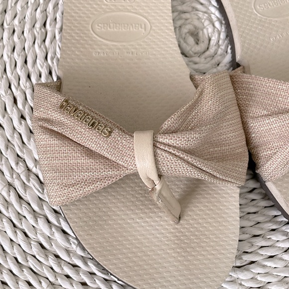 Havaianas You St. Tropez Shine Flip Flops - 7-8 (37-38) - Picture 4 of 6